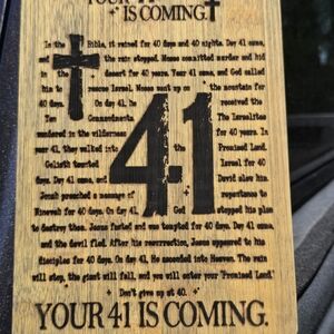 Rustic Wooden Kitchen Sign - Black Text on Brown Wood